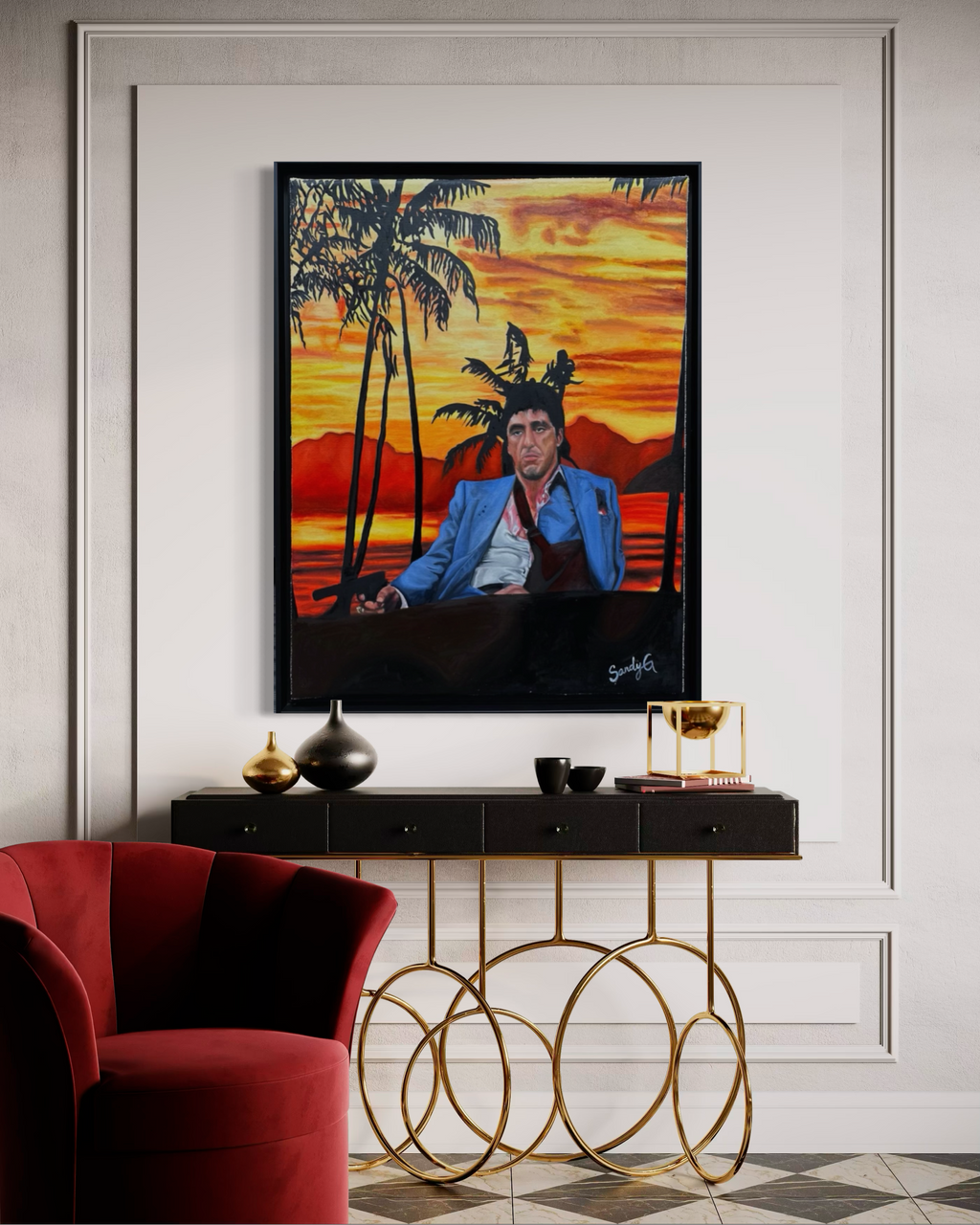 “Tony Montana” Painting