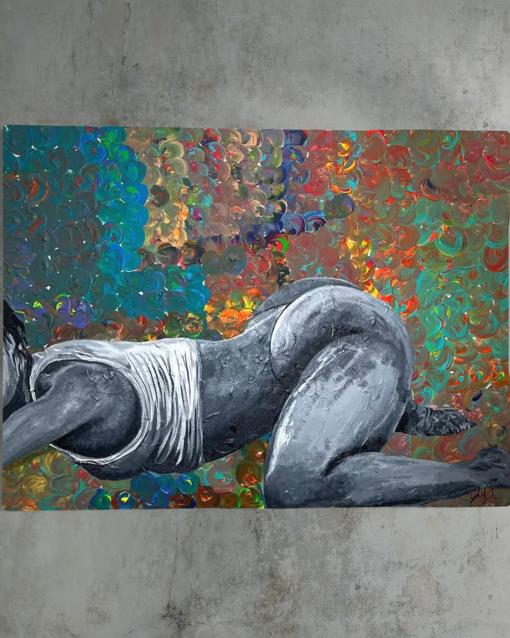 “Blended” painting